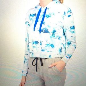 NWT KYODAN Tie Dye Printed Moss Jersey Hoodie